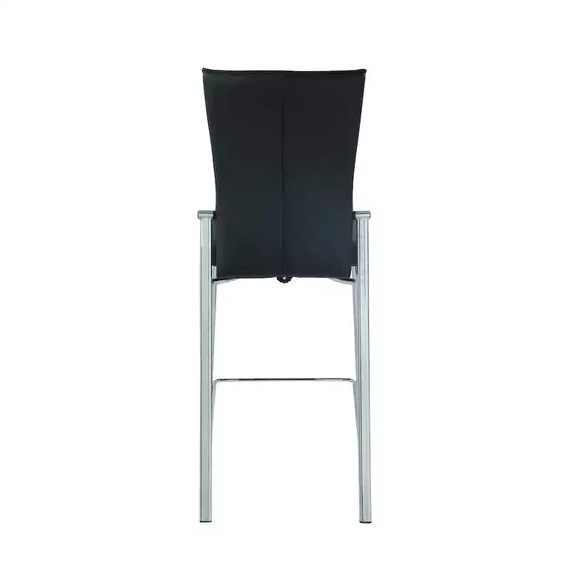 Sgabello da bancone Motion contemporaneo con schienale e struttura cromata - Similpelle