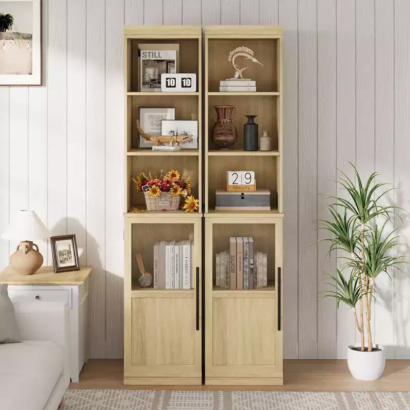 Mobiletto contenitore da bagno da 70", Armadietto alto con ante per cucine, bagni, salotto, naturale