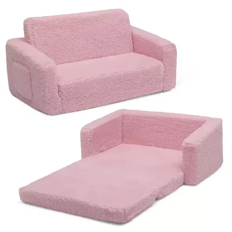 Divano Letto per Bambini 2 in 1 - Divanetto Trasformabile per Bambini, dai 2 anni in su