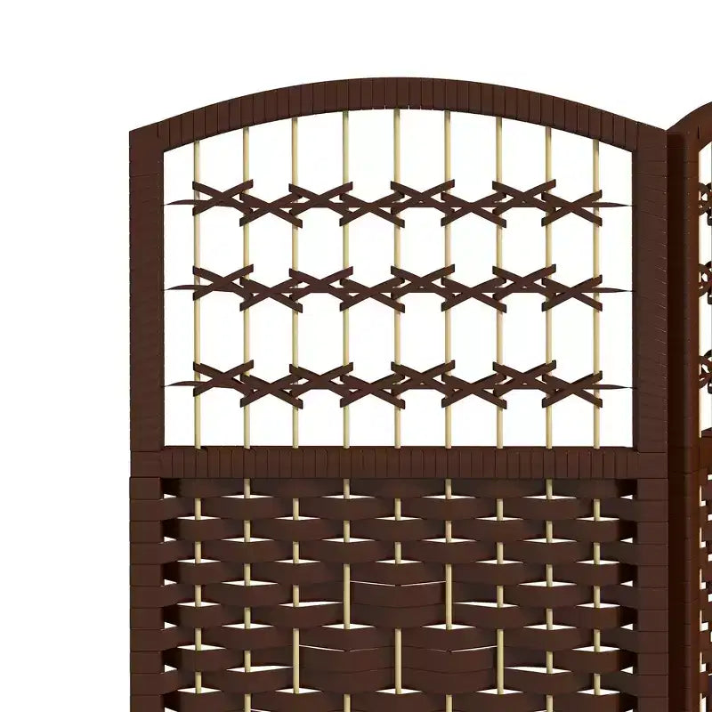 Divisorio Pieghevole a 6 Pannelli Paravento Portatile in Fibra Ondulata per Casa Ufficio