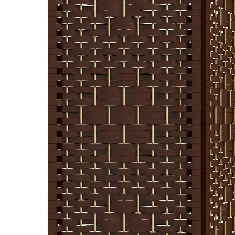Divisorio Pieghevole a 6 Pannelli Paravento Portatile in Fibra Ondulata per Casa Ufficio