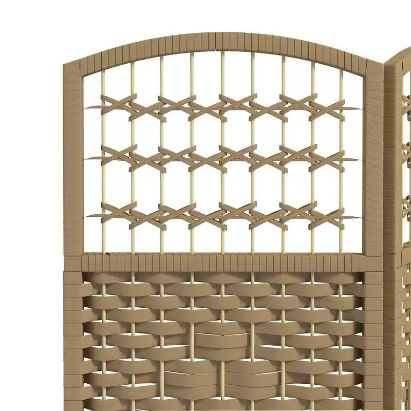 Divisorio Pieghevole a 6 Pannelli Paravento Portatile in Fibra Ondulata per Casa Ufficio