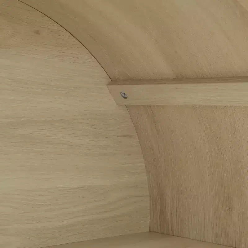 Armadio da Cucina Alto 178,5 cm con Arco, Dispensa Stile Rustico con Ripiani Regolabili, Credenza Versatile per Sala da Pranzo e Soggiorno
