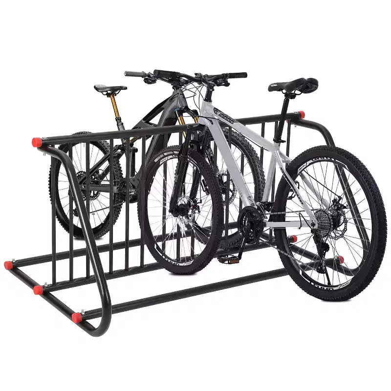 Rastrelliera per biciclette da terra commerciale resistente, rastrelliera per 5/10 biciclette, portabiciclette in acciaio per esterni per garage, negozi, scuole, solido e facile da montare